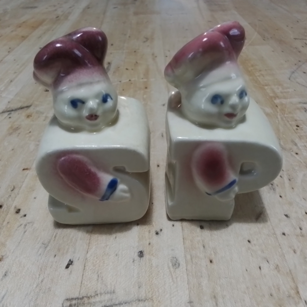 Vintage Shawnee Chef Dough Boy Salt And Pepper Shakers